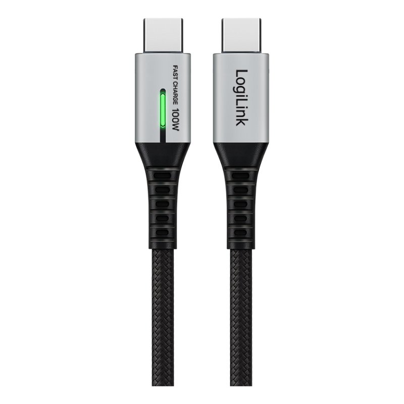 LogiLink CU0432 câble USB USB 3.2 Gen 2x2 1 m USB C Noir