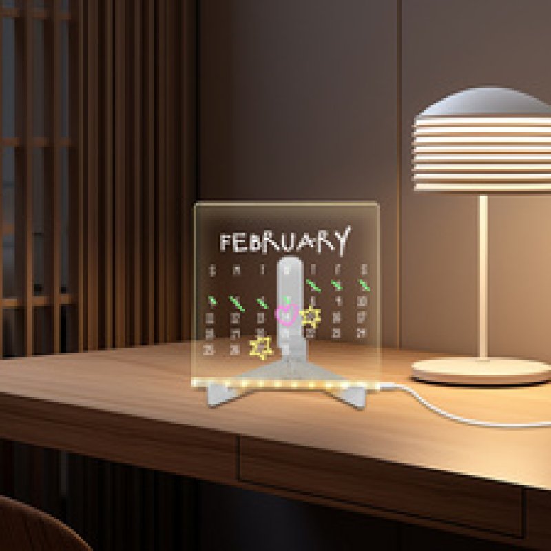 LogiLink Beleuchtete Acryl-Schreibtafel, 300 x 200 mm