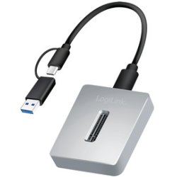 LogiLink USB 3.2 Gen2 Festplatten Docking Station, silber