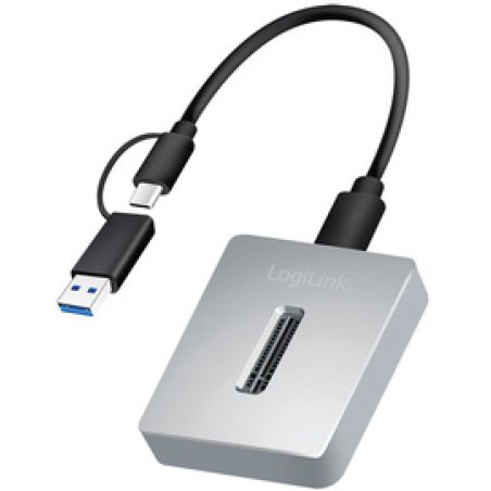LogiLink USB 3.2 Gen2 Festplatten Docking Station, silber