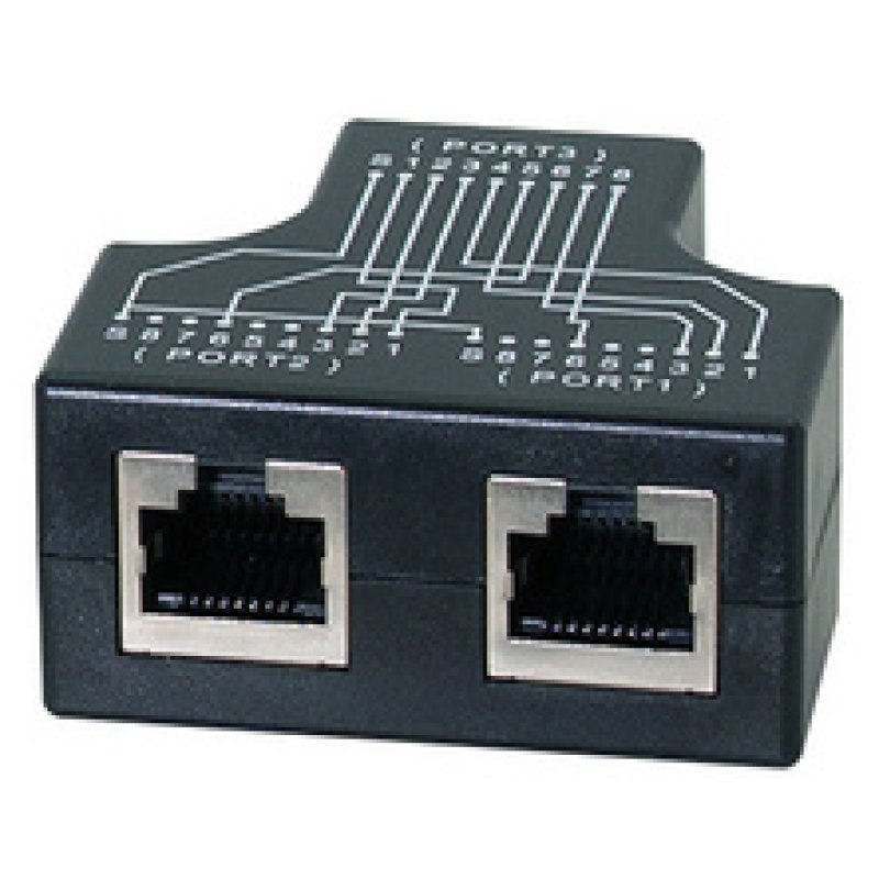 LogiLink RJ45 Anschlussdoppler, 2x 10/100 BaseT