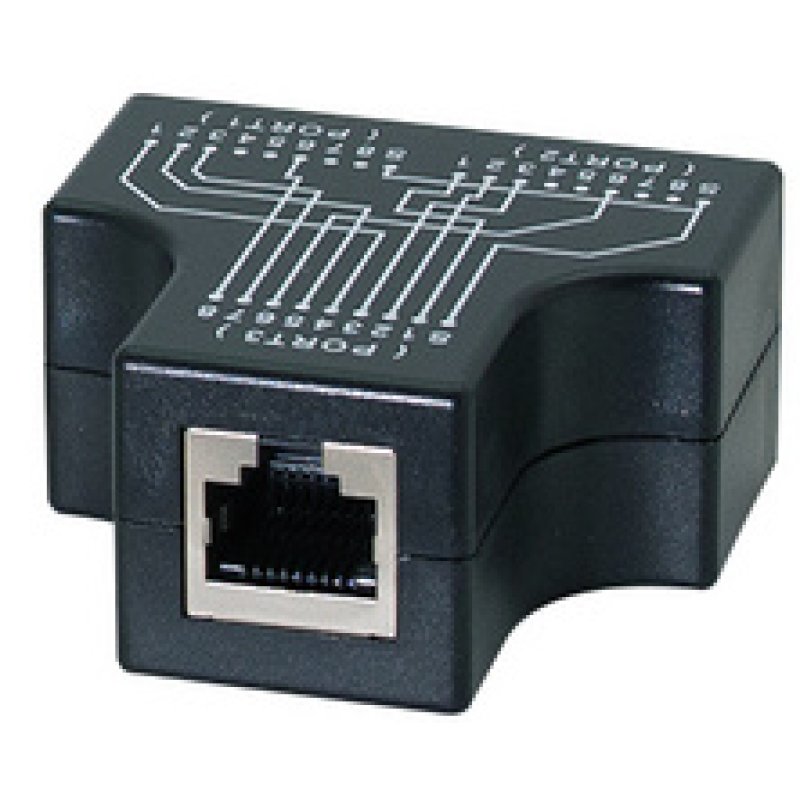 LogiLink RJ45 Anschlussdoppler, 2x 10/100 BaseT