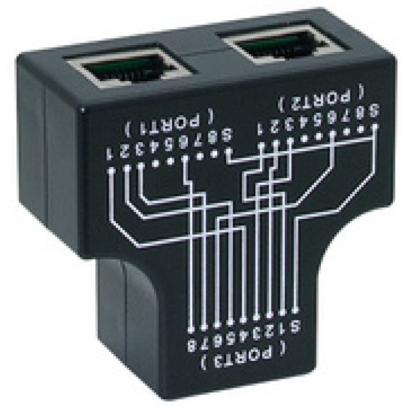 LogiLink RJ45 Anschlussdoppler, 2x 10/100 BaseT