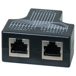 LogiLink RJ45 Anschlussverdoppler, 1:1 parallel geschaltet