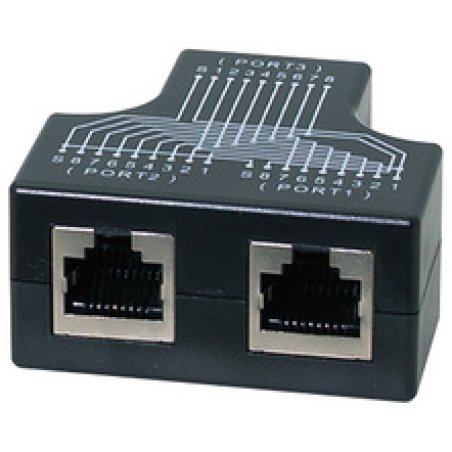 LogiLink RJ45 Anschlussverdoppler, 1:1 parallel geschaltet