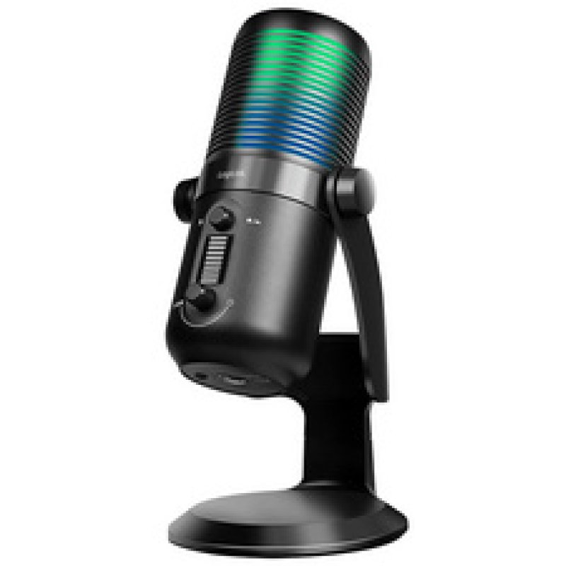 LogiLink USB Mikrofon mit RGB-Licht,Cardioid/omnidirektional