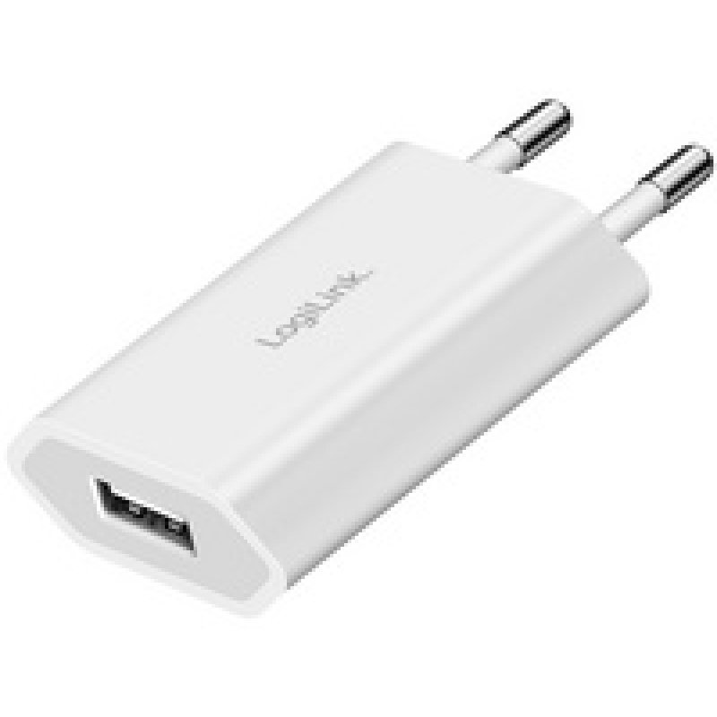 LogiLink USB-Steckdosenadapter, 1x USB-A, 5 Watt, weiß