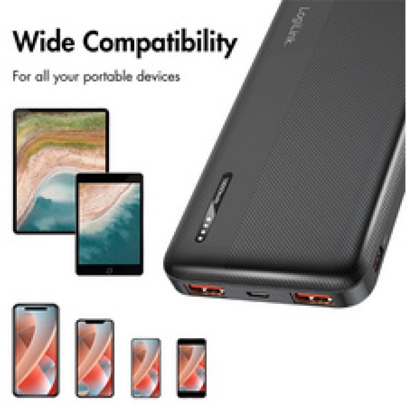LogiLink Powerbank, 10.000 mAh, 2x USB-A, 2x USB-C, blanc