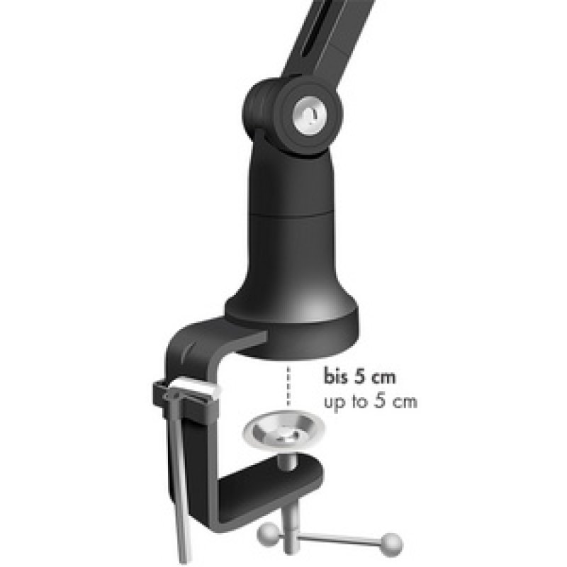 LogiLink Pied de micro, longeur du bras: 840 mm max., noir