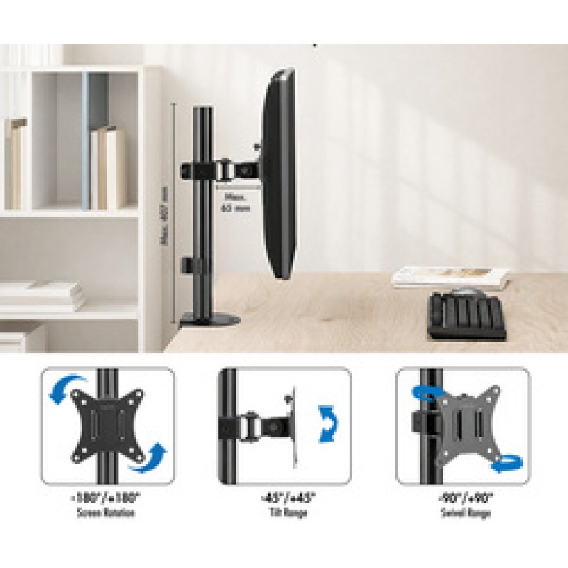 LogiLink Monitorhalterung für 1 Monitor 17-32"