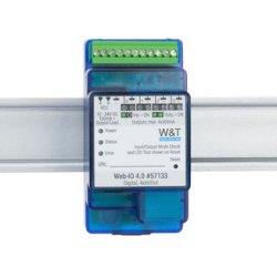 W&T Web-IO numérique 4.0, 4 x In/Out, 10/100 BaseT, bleu