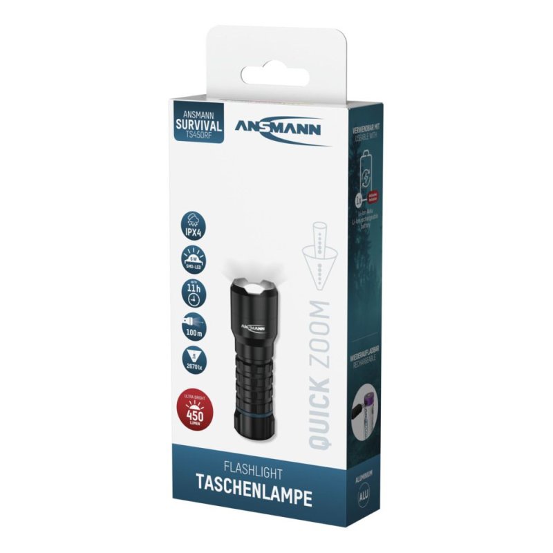 Ansmann TS450RF Noir Lampe torche LED