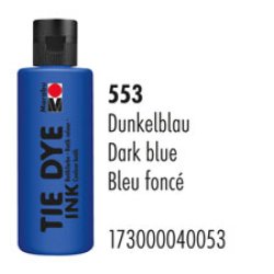 Marabu Peinture batik TIE DYE INK, 80 ml, bleu foncé 053
