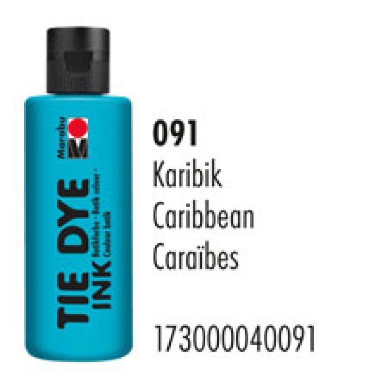 Marabu Peinture batik TIE DYE INK, 80 ml, caraïbe 091