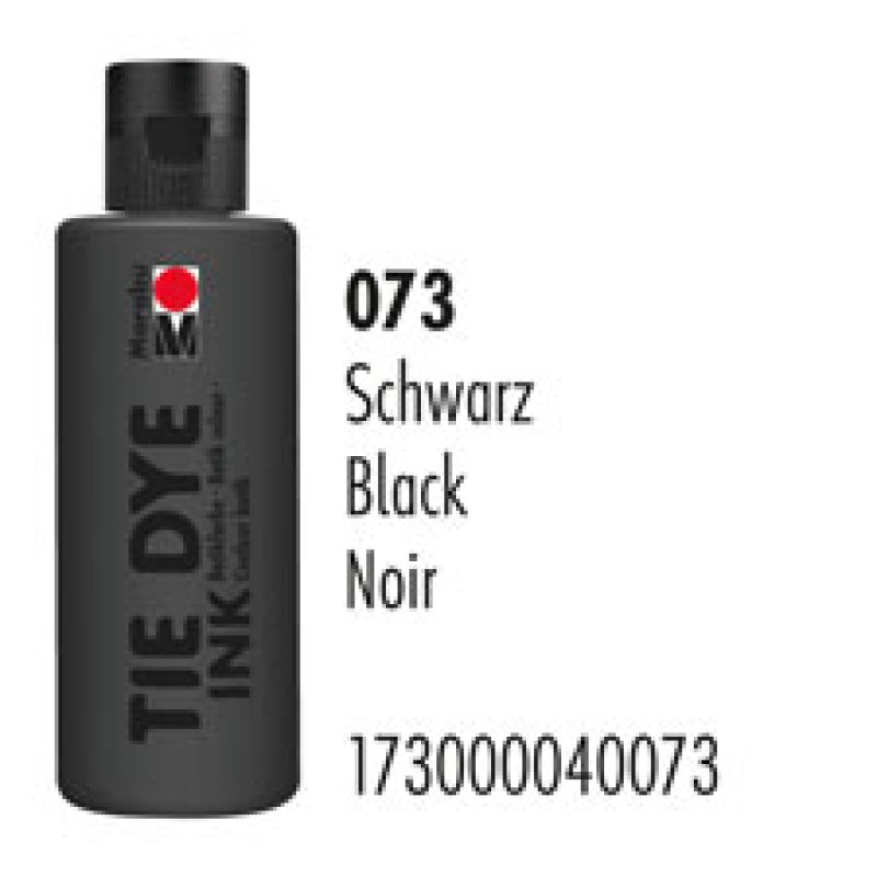 Marabu Peinture batik TIE DYE INK, 80 ml, noir 073