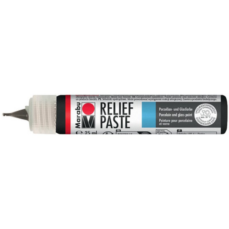 Marabu Reliefpaste, Liner, 25 ml, 073 schwarz