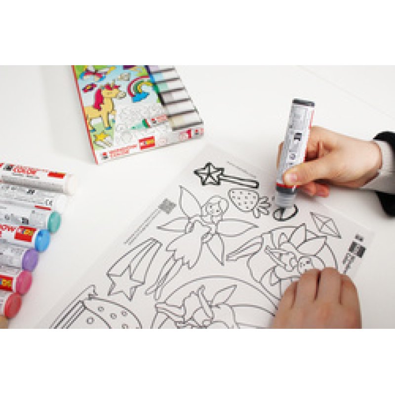 Marabu KiDS Window Color-Set "Glitzerfee", 10 x 25 ml