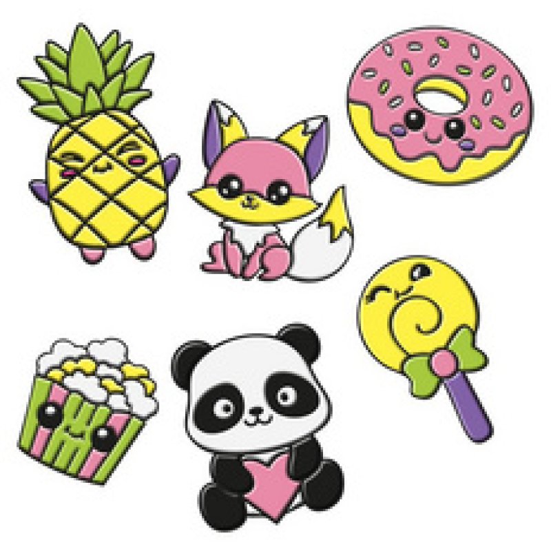 Marabu Kit Window Color fun & fancy "Sweeties", 6x 80 ml