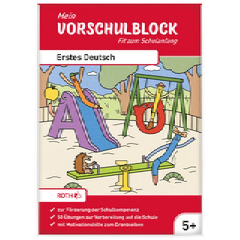 ROTH Mein Vorschulblock "Erstes Deutsch", DIN A5