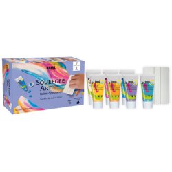KREUL Peinture pour enfants Kids Art, kit Squeegee Art