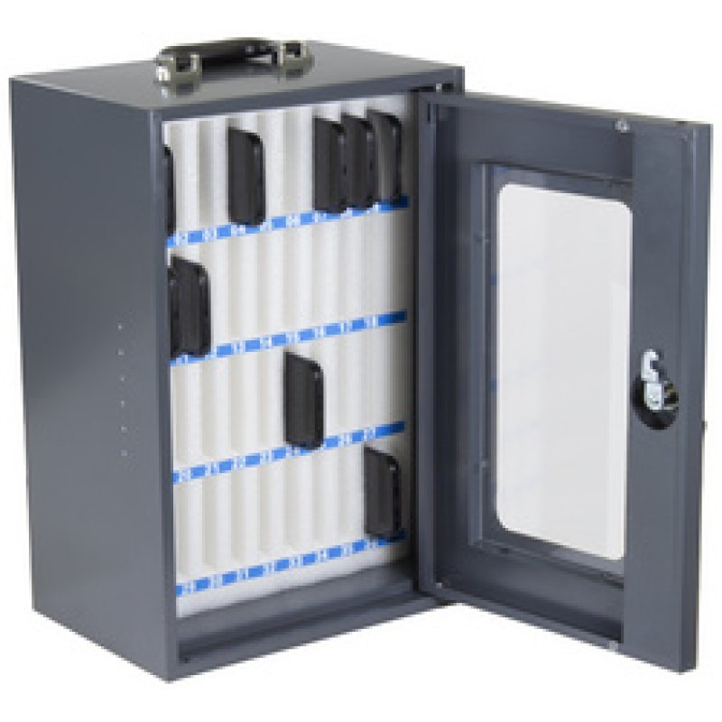 kangaro Armoire pour smartphones, 36 logements, gris foncé