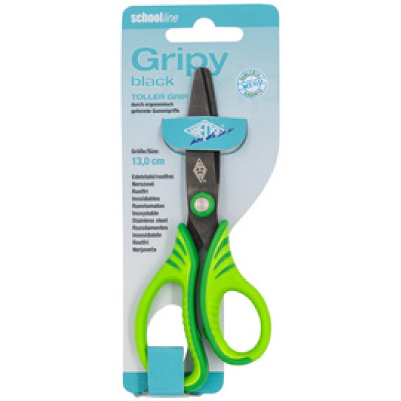 WEDO Ciseaux de bricolage Gripy black, rond, 130 mm