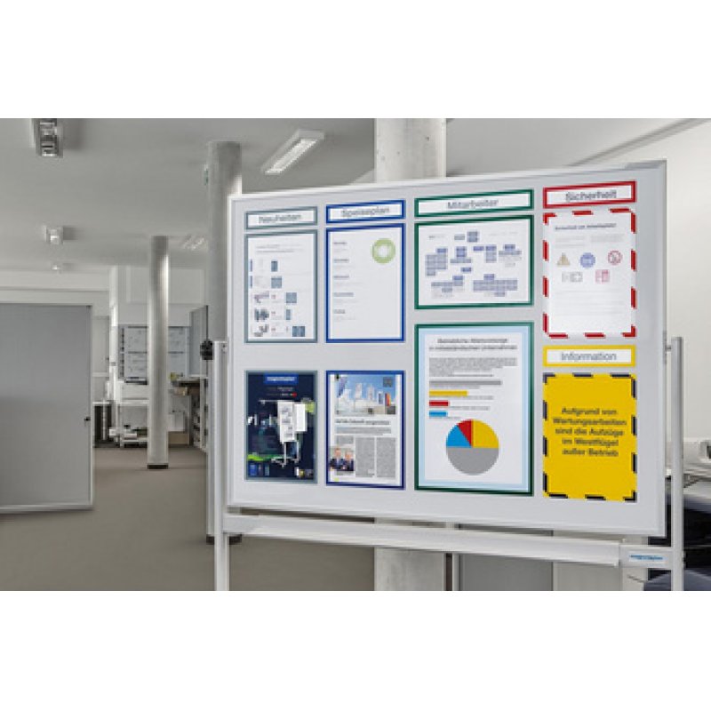 magnetoplan Cadre d'affich. magnétique magnetofix, A4, noir