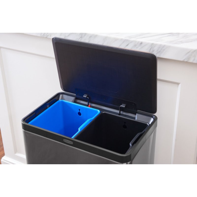 Rubbermaid Collecteur à pédale Elite Dual Stream, 60 litres