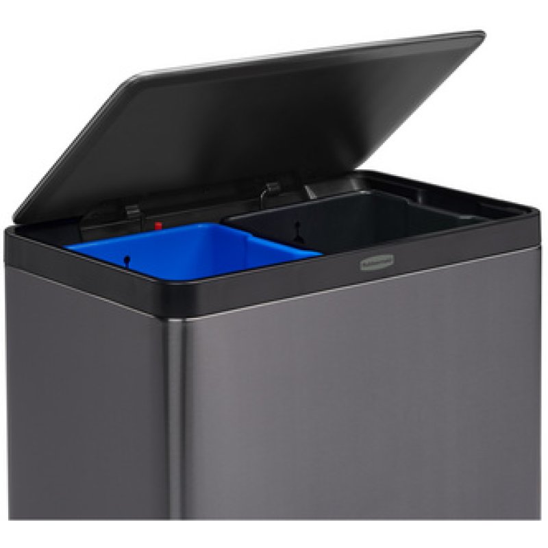 Rubbermaid Collecteur à pédale Elite Dual Stream, 60 litres