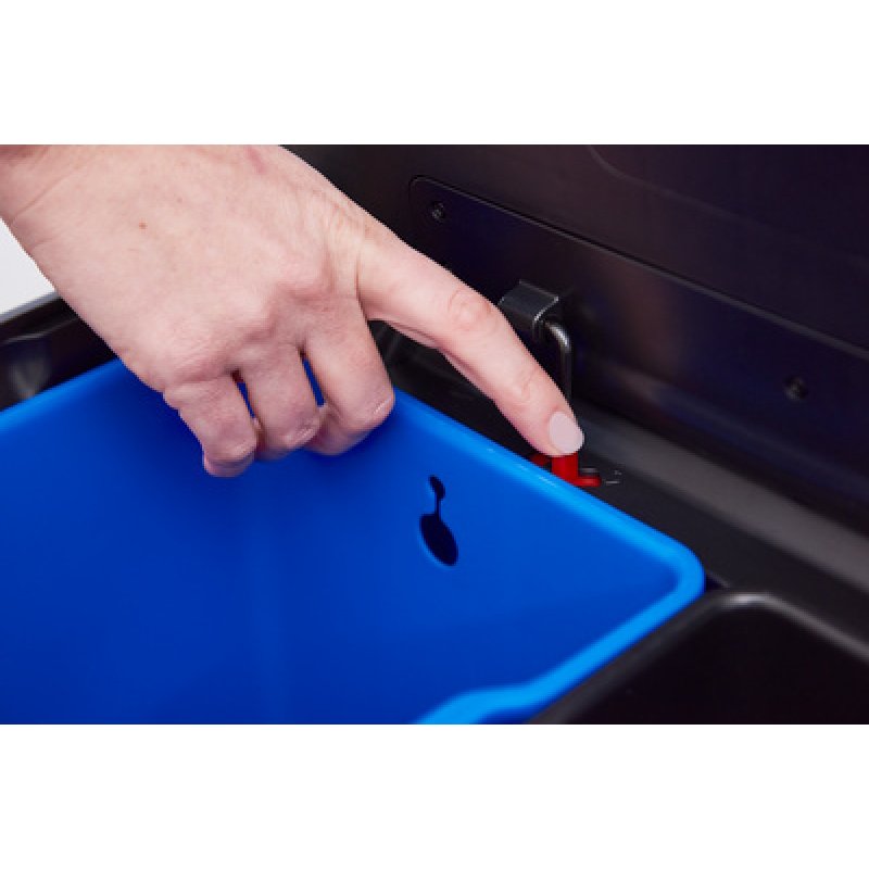 Rubbermaid Collecteur à pédale Elite Dual Stream, 60 litres