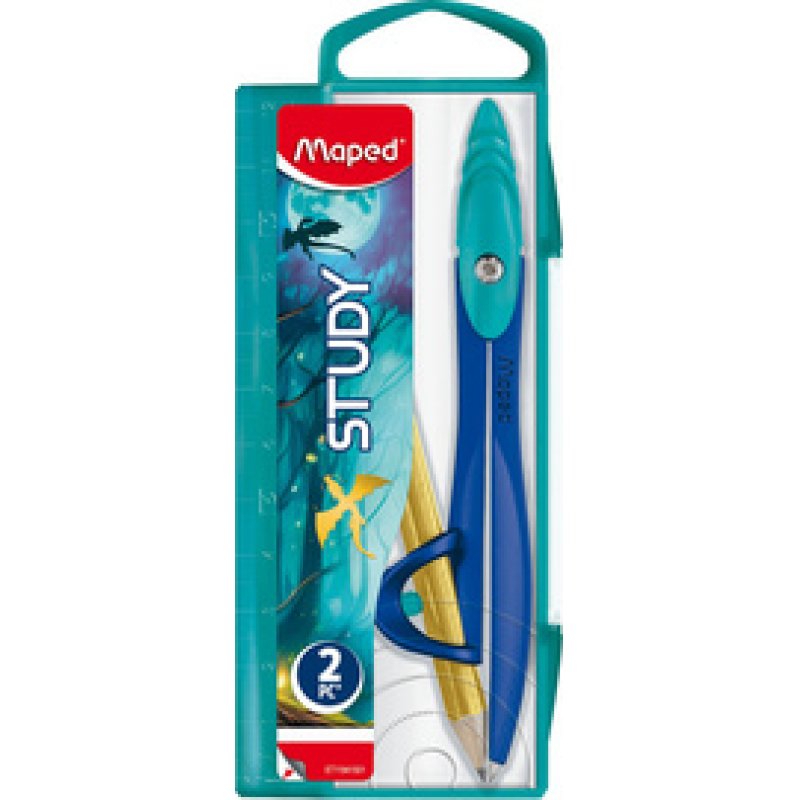 Maped Coffret compas STUDY DRAGON, 2 pièces