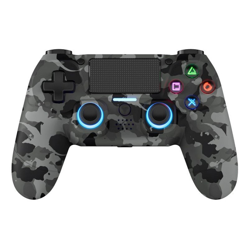 Dragonshock Mizar Noir, Gris, Camouflage Bluetooth Manette de jeu Analogique/Numérique PC, PlayStation 4, Android