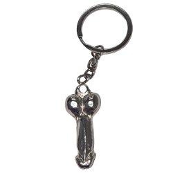 DIABLO PICANTE - SILVER METAL PENIS KEYCHAIN