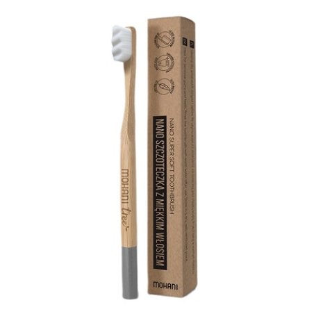 Mohani Nano Bamboo Toothbrush Gray