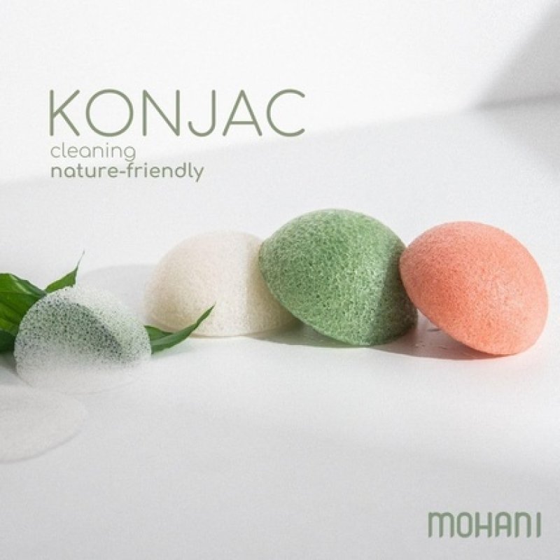 Mohani Konjac Facial Pads Effective Reusable Makeup Remover Pads