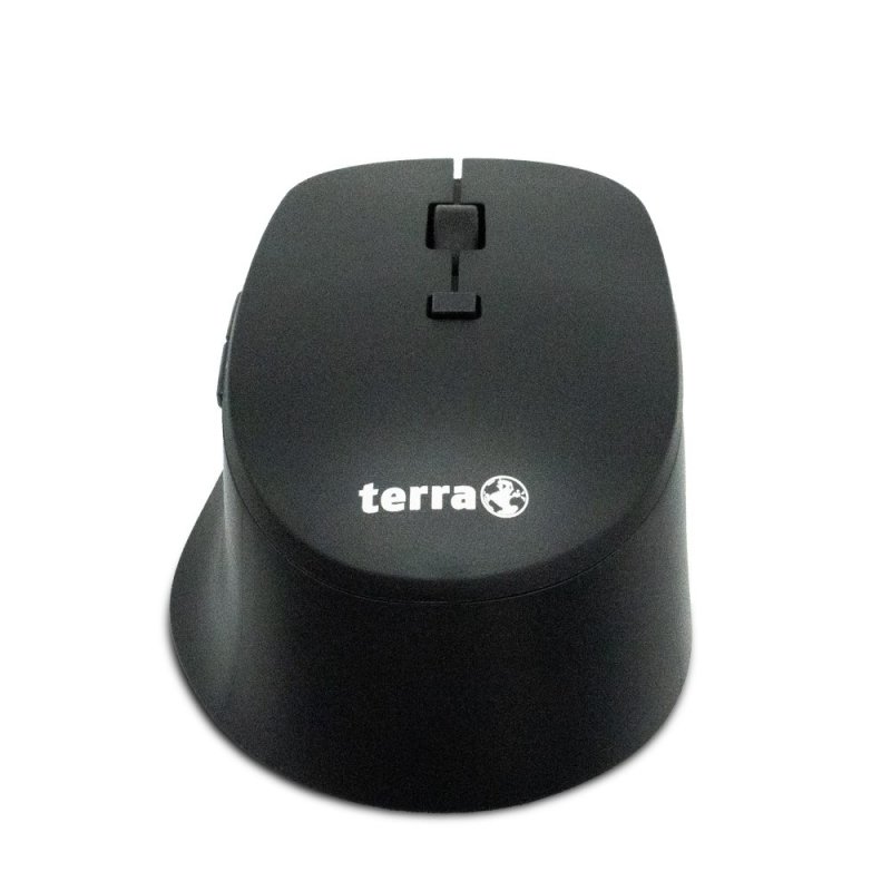TERRA Mouse 4000 Wireless Silent USB black 6-Tasten Maus, für Rechtshänder