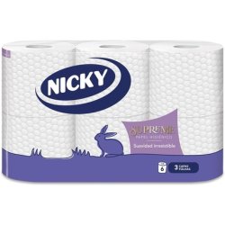 Nicky Supreme Toilet Paper 6 Rolls 3 Ply Pack Of 6