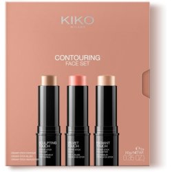Kiko Milano Contouring Face Set 01 Makeup Kit With 3 Sticks Blush And Highlight