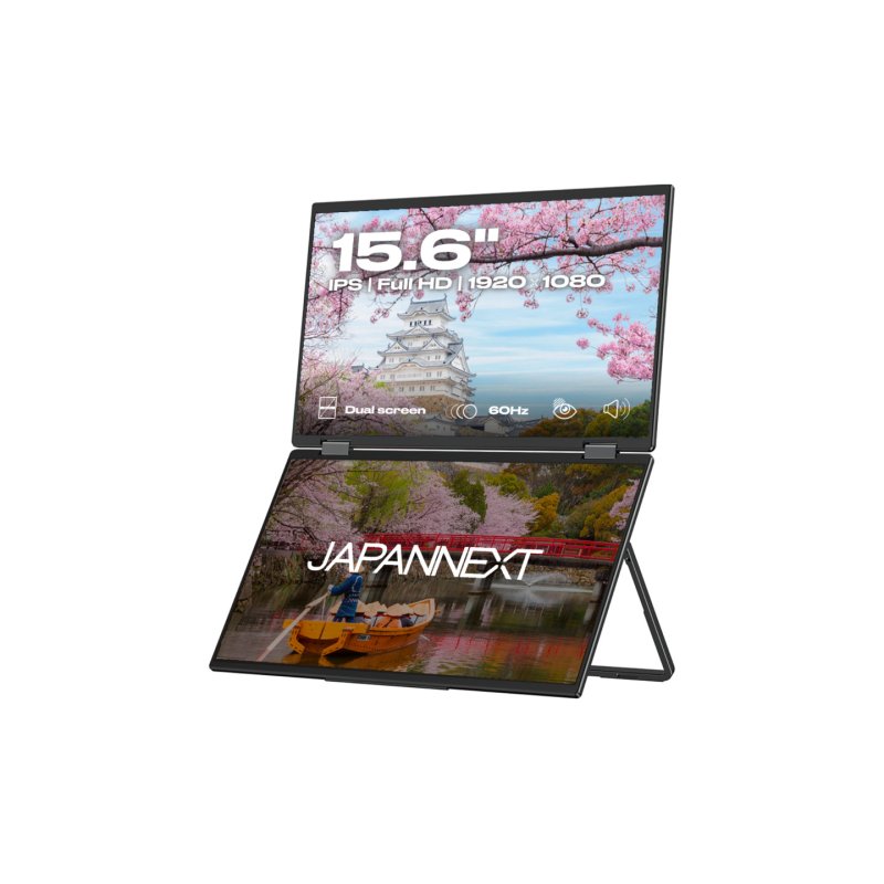 JAPANNEXT JN-DMD-IPS156F écran plat de PC 39,6 cm (15.6") 1920 x 1080 pixels Full HD LCD Noir