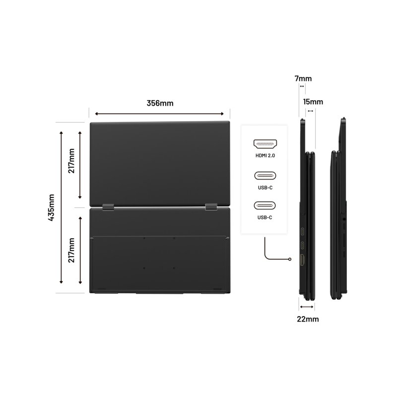 JAPANNEXT JN-DMD-IPS156F computer monitor 39.6 cm (15.6") 1920 x 1080 pixels Full HD LCD Black