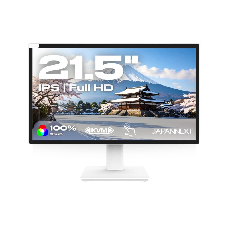 JAPANNEXT JN-IPS2152FHDR-T écran plat de PC 54,6 cm (21.5") 1920 x 1080 pixels Full HD LED Écran tactile Blanc