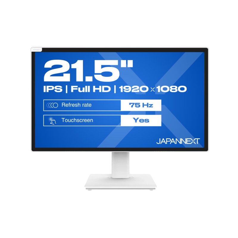 JAPANNEXT JN-IPS2152FHDR-T écran plat de PC 54,6 cm (21.5") 1920 x 1080 pixels Full HD LED Écran tactile Blanc