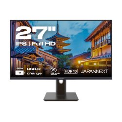 JAPANNEXT JN-IPS27FHDR-C65W-HSP écran plat de PC 68,6 cm (27") 1920 x 1080 pixels Full HD LED Noir