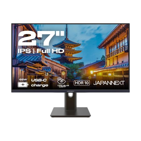 JAPANNEXT JN-IPS27FHDR-C65W-HSP computer monitor 68.6 cm (27") 1920 x 1080 pixels Full HD LED Black