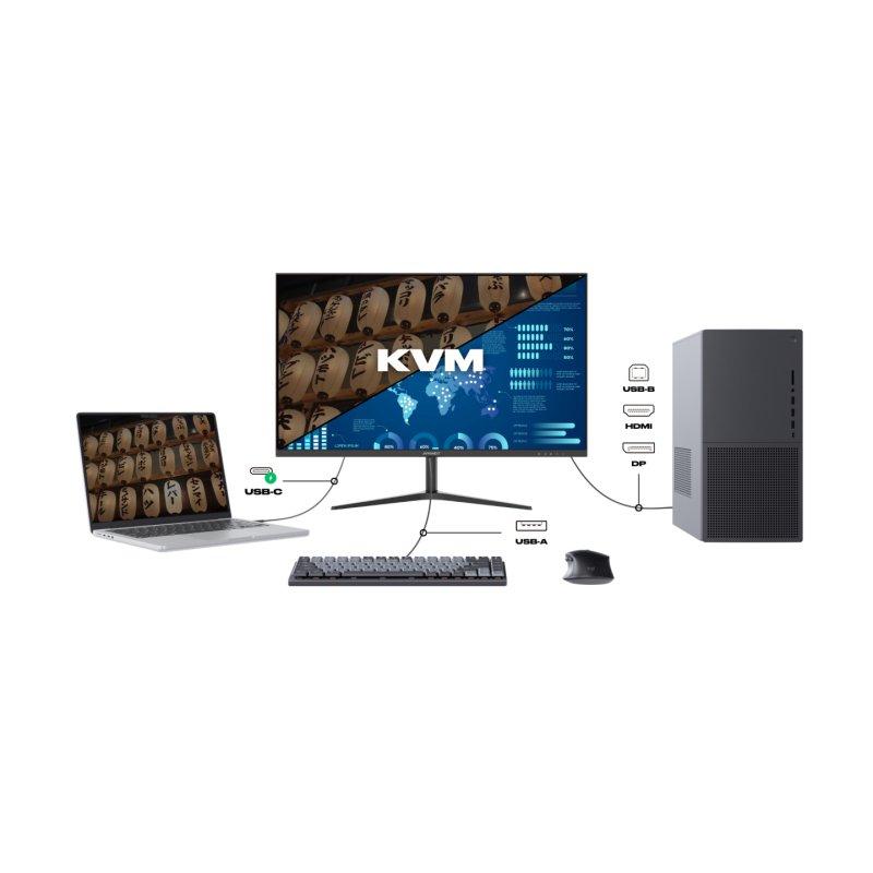 JAPANNEXT JN-IPS27WQHDR-C65W - Ecran LED 27 - WQHD (2560x1440) à 75Hz - IPS