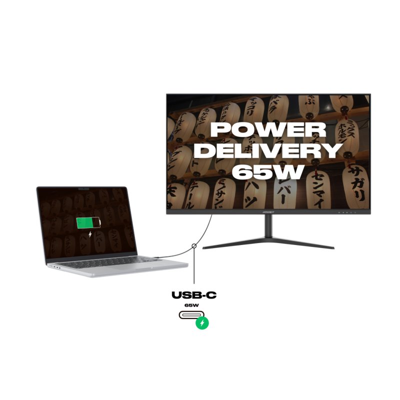 JAPANNEXT JN-IPS27WQHDR-C65W écran plat de PC 68,6 cm (27") 2560 x 1440 pixels Wide Quad HD LCD Noir