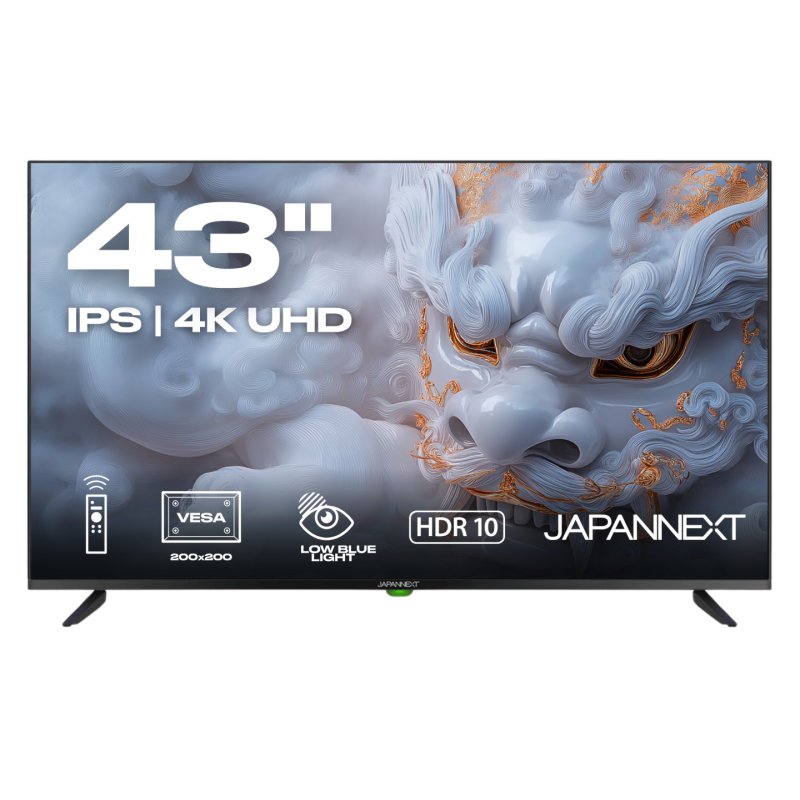 JAPANNEXT JN-IPS430UHD60F - Ecran LED 43 - UHD (3840x2160) à 60Hz - IPS - 25