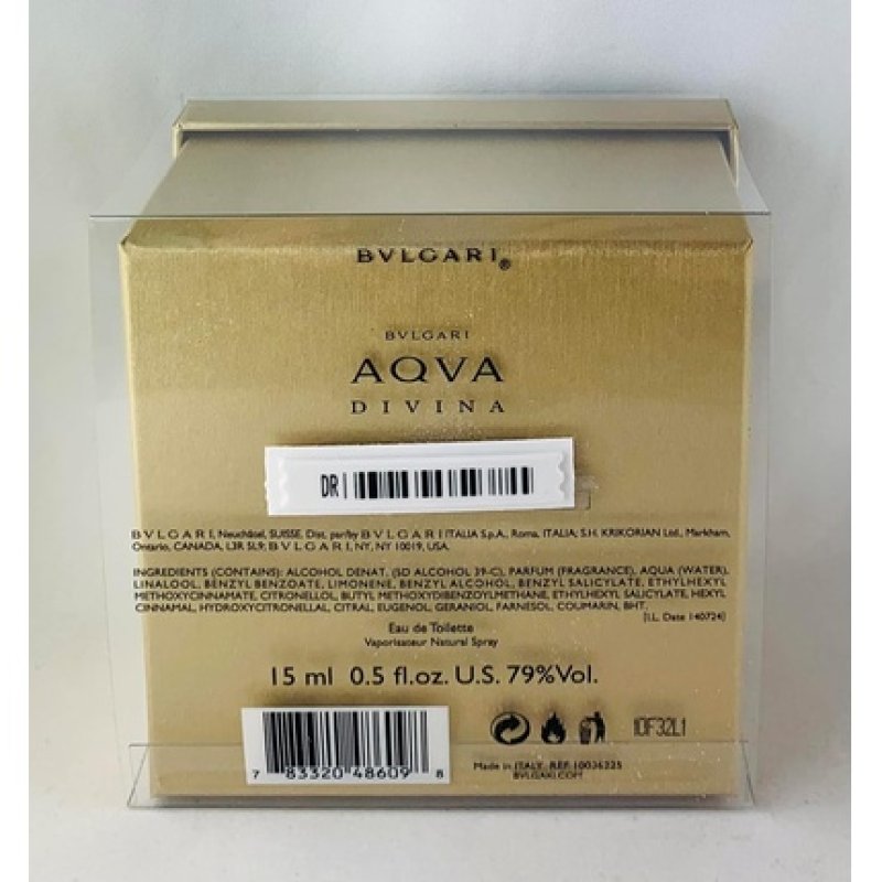 Bvlgari Aqva Divina Eau De Toilette 15ml
