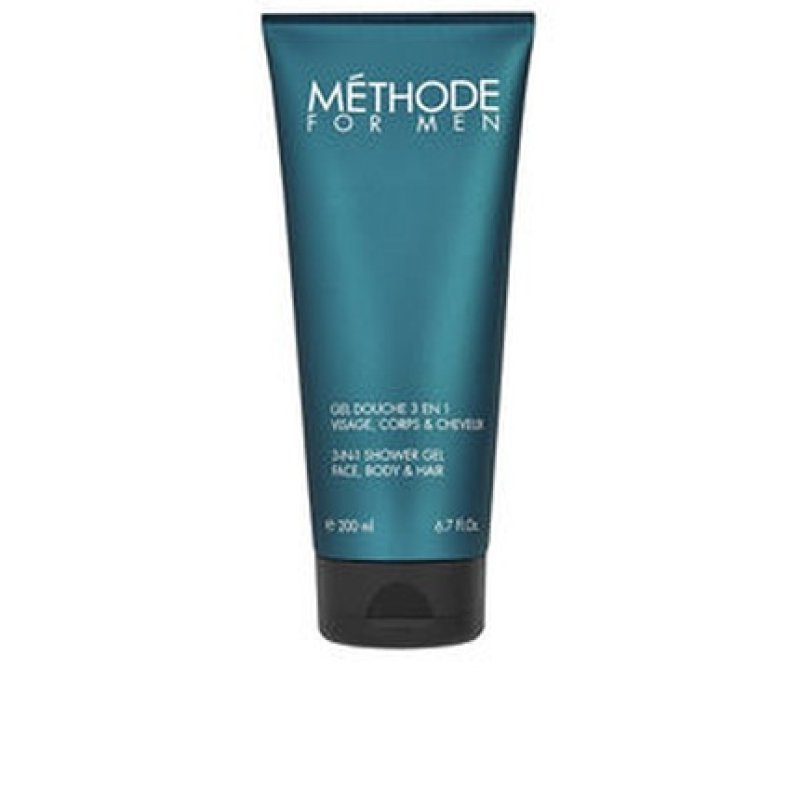 Methode For Men 3 In 1 Shower Gel For Face Body & Hair 200 Ml