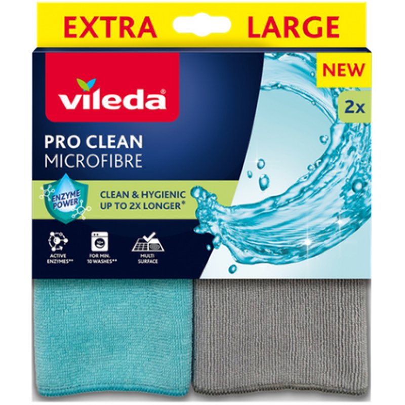 Universal cloth with enzymes Vileda Pro Clean 2 pcs.